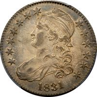 1831 Capped Bust Half Dollar (50c) O-103 Obverse Image