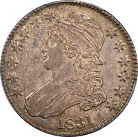 1831 Capped Bust Half Dollar (50c) O-104 Obverse Image