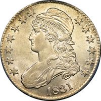 1831 Capped Bust Half Dollar (50c) Obverse Image