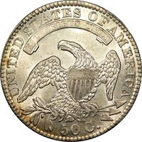1831 Capped Bust Half Dollar (50c) Reverse Image