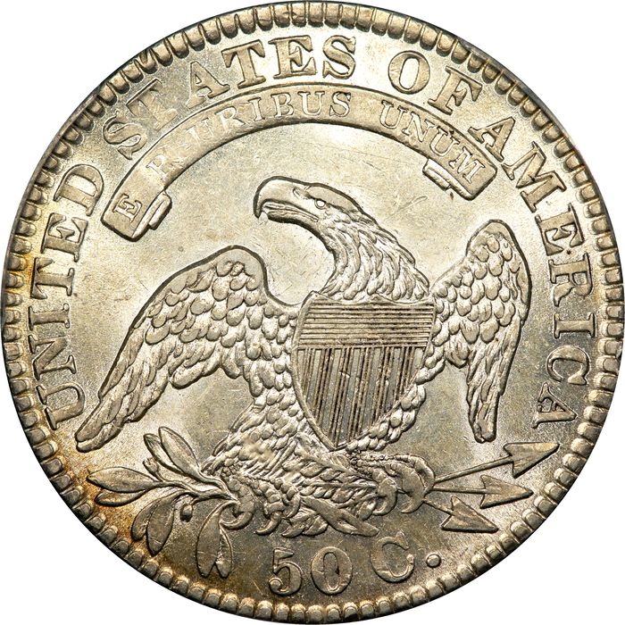 1831 Capped Bust Half Dollar (50c) Reverse Image