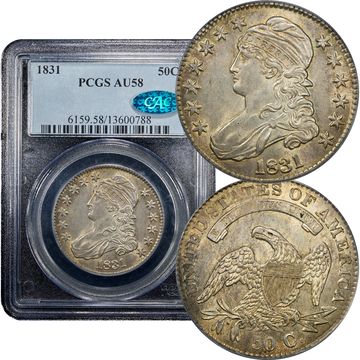 1831 Capped Bust Half Dollar (50c) Composite Image