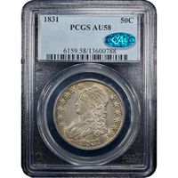 1831 Capped Bust Half Dollar (50c) Obverse Image