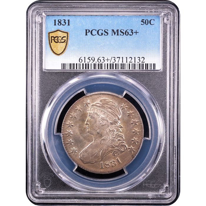 1831 Capped Bust Half Dollar (50c) Obverse Slab Image