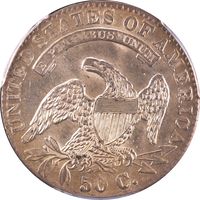 1831 Capped Bust Half Dollar (50c) Reverse Image