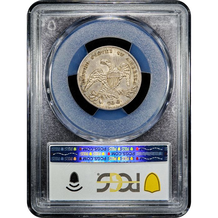 1831 Capped Bust Quarter (25c) Browning 4 Sm Letters Reverse Slab Image