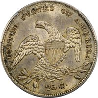 1831 Capped Bust Quarter (25c) Browning 4 Sm Letters Reverse Image