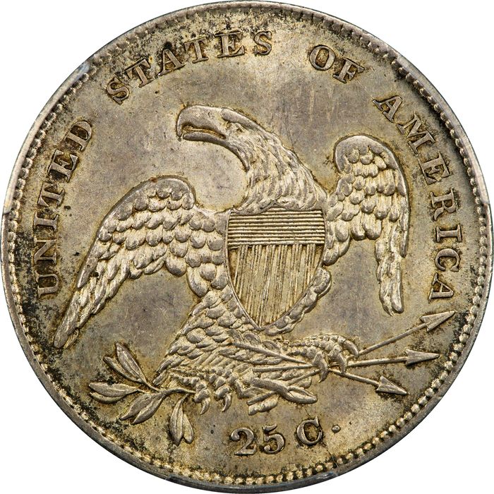 1831 Capped Bust Quarter (25c) Browning 4 Sm Letters Reverse Image