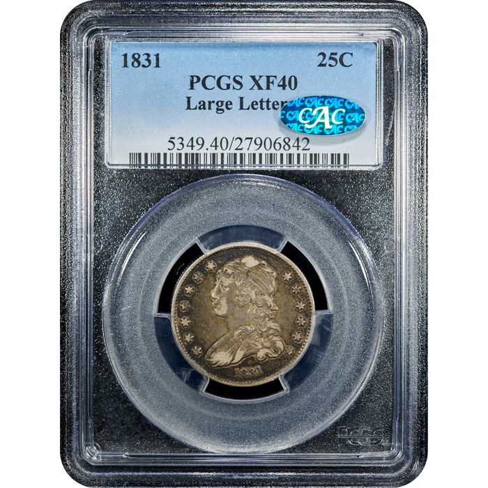 1831 Capped Bust Quarter (25c) Large Letters Obverse Image