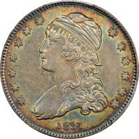 1831 Capped Bust Quarter (25c) Small Letters Photo 3