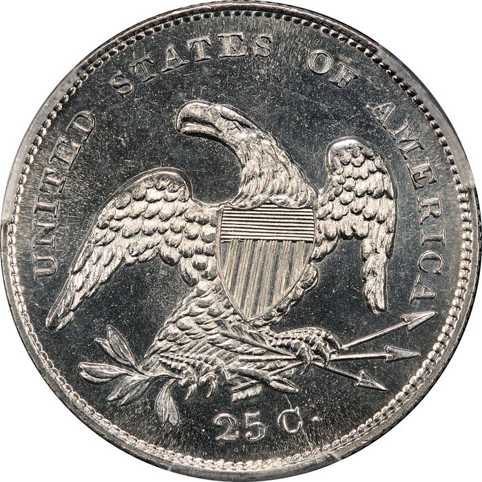 1831 Capped Bust Quarter (25c) Small Letters Reverse Image