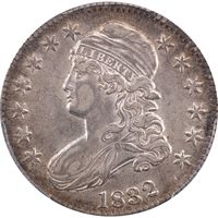 1832 Capped Bust Half Dollar (50c) Large Letters O-101a Obverse Image
