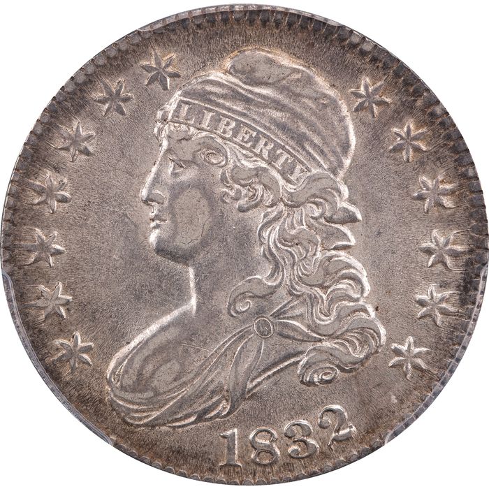 1832 Capped Bust Half Dollar (50c) Large Letters O-101a Obverse Image