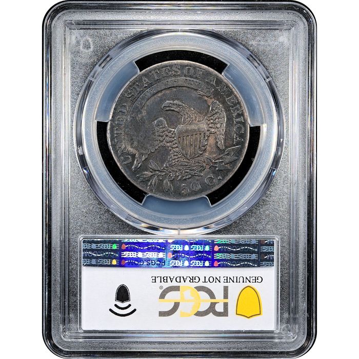 1832 Capped Bust Half Dollar (50c) Small Letters HT-141 Houck's Panacea Reverse Slab Image