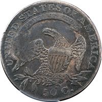 1832 Capped Bust Half Dollar (50c) Small Letters HT-141 Houck's Panacea Reverse Image