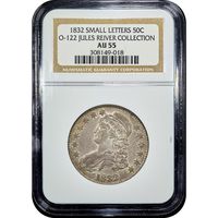 1832 Capped Bust Half Dollar (50c) Small Letters Obverse Slab Image