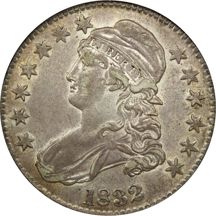 1832 Capped Bust Half Dollar (50c) Small Letters Obverse Image