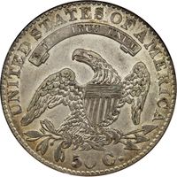 1832 Capped Bust Half Dollar (50c) Small Letters Reverse Image