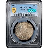 1832 Capped Bust Half Dollar (50c) Small Letters Obverse Slab Image