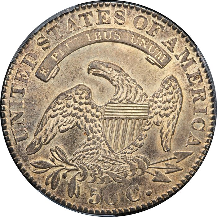 1832 Capped Bust Half Dollar (50c) Small Letters Reverse Image