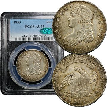 1833 Capped Bust Half Dollar (50c) Composite Image