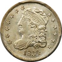 1834 Capped Bust Half Dime (H10C) Obverse Image