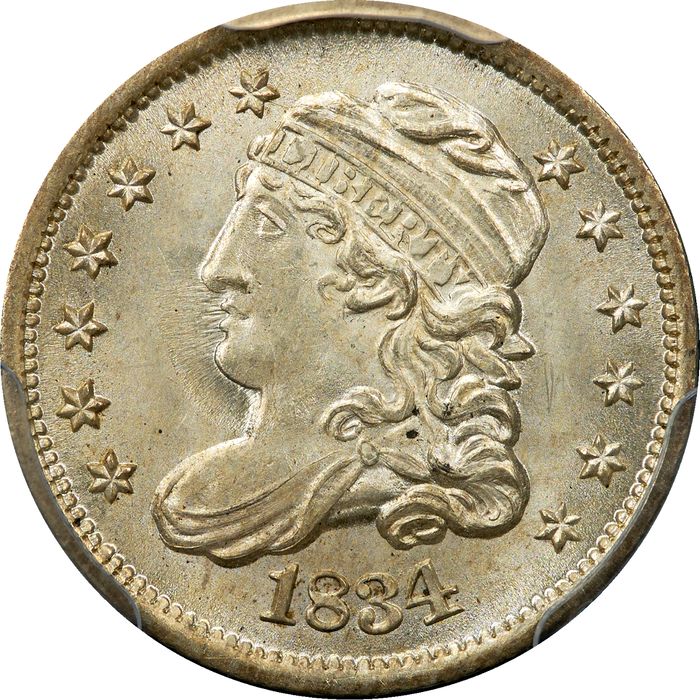 1834 Capped Bust Half Dime (H10C) Obverse Image