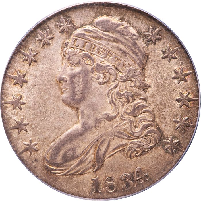 1834 Capped Bust Half Dollar (50c) Large Date Large Letters Photo 3