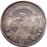 1834 Capped Bust Half Dollar (50c) Large Date Small Letters Reverse Image