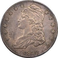 1834 Capped Bust Half Dollar (50c) O-112 Small Date Small Letters Obverse Image