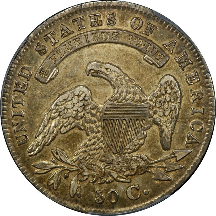 1834 Capped Bust Half Dollar (50c) Small Date, Small Letters Reverse Image
