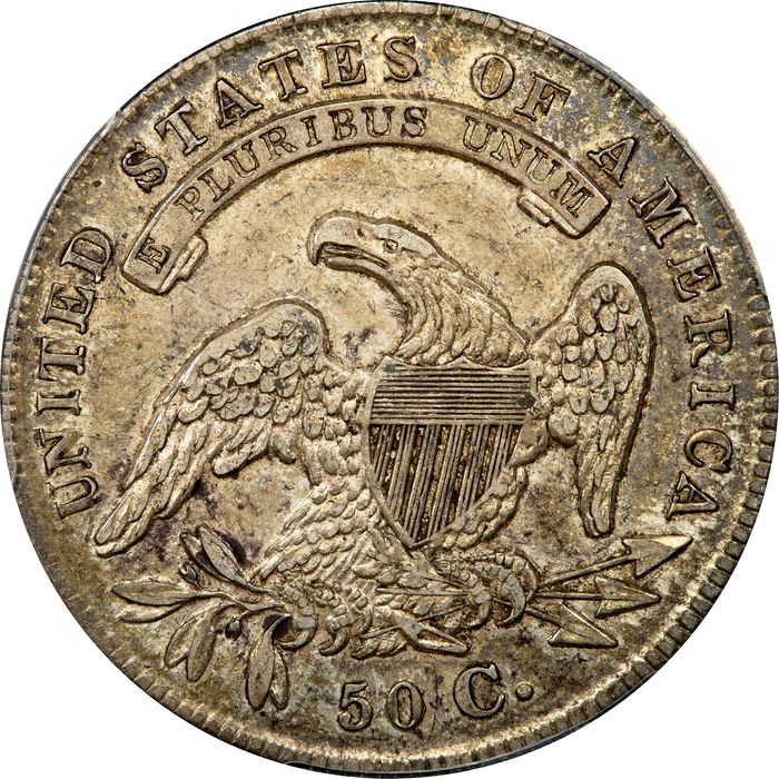 1834 Capped Bust Half Dollar (50c) Small Date, Small Letters Reverse Image