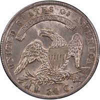 1834 Capped Bust Half Dollar (50c) Small Date Small Letters Reverse Image