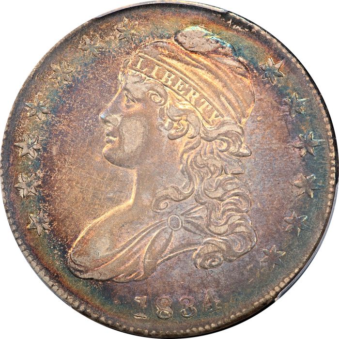 1834 Capped Bust Half Dollar (50c) Small Date, Small Letters Obverse Image
