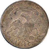 1834 Capped Bust Half Dollar (50c) Small Date Small Letters Reverse Image