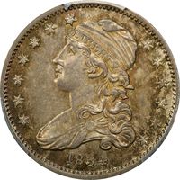 1834 Capped Bust Quarter (25c) Obverse Image