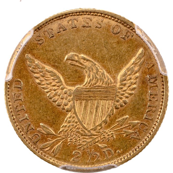 1834 Classic Head Gold Quarter Eagle ($2.50) Reverse Image