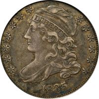 1835 Capped Bust Dime (10c) Obverse Image