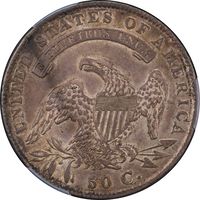 1835 Capped Bust Half Dollar (50c) Reverse Image
