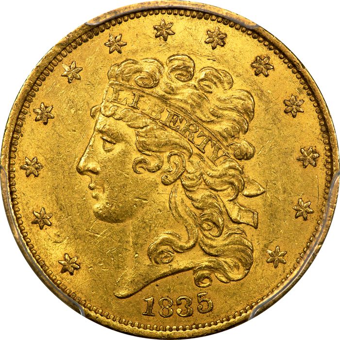 1835 Classic Head Gold Half Eagle ($5) Photo 3
