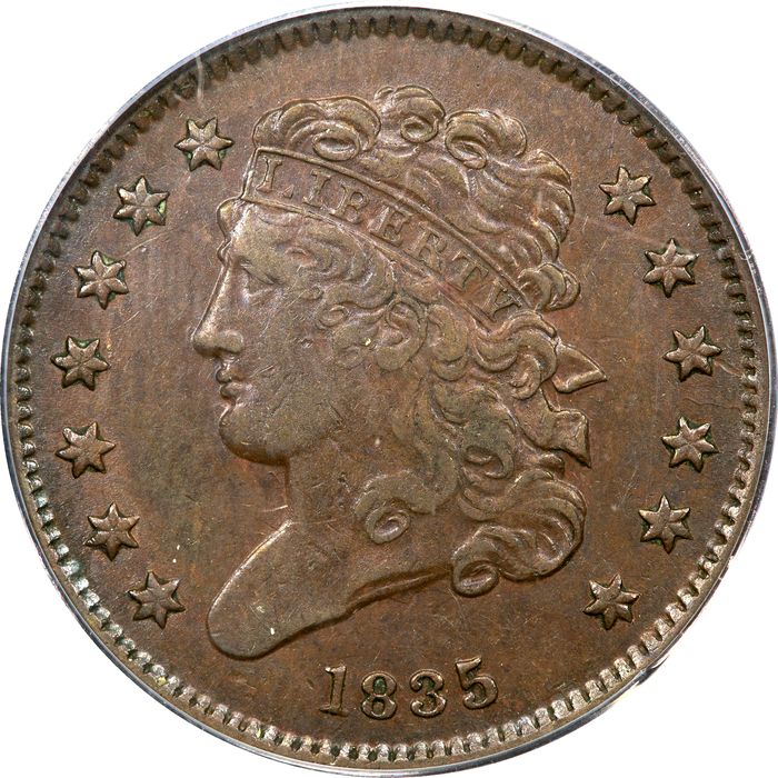 1835 Classic Head Half Cent (1/2c) Photo 3