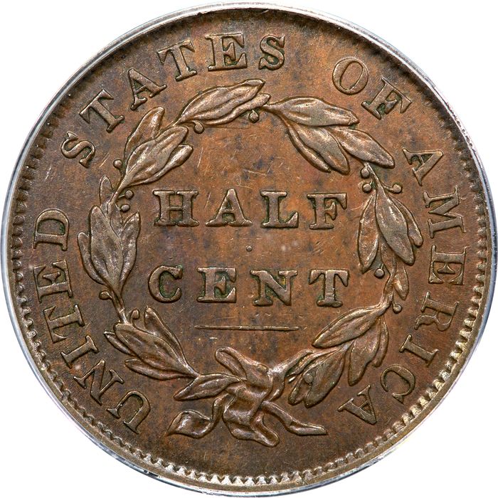 1835 Classic Head Half Cent (1/2c) Photo 4