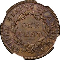1835 Coronet Large Cent (1c) Head of 1836 Photo 4