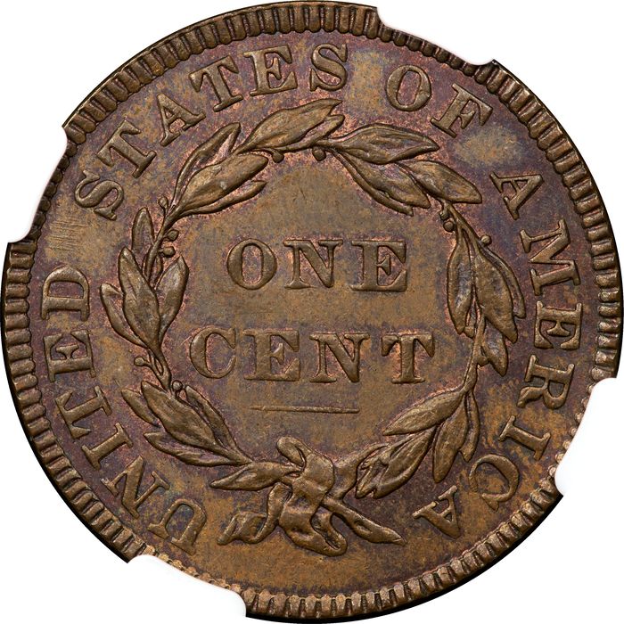 1835 Coronet Large Cent (1c) Head of 1836 Photo 4