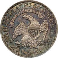 1836 Capped Bust Half Dime (h10c) Large 5C Reverse Image
