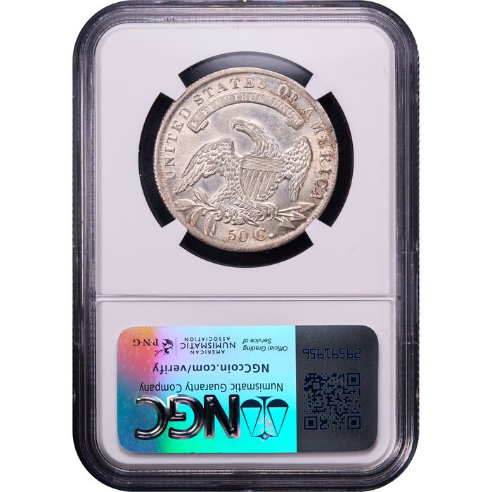 1836 Capped Bust Half Dollar (50c) Lettered Edge Reverse Image