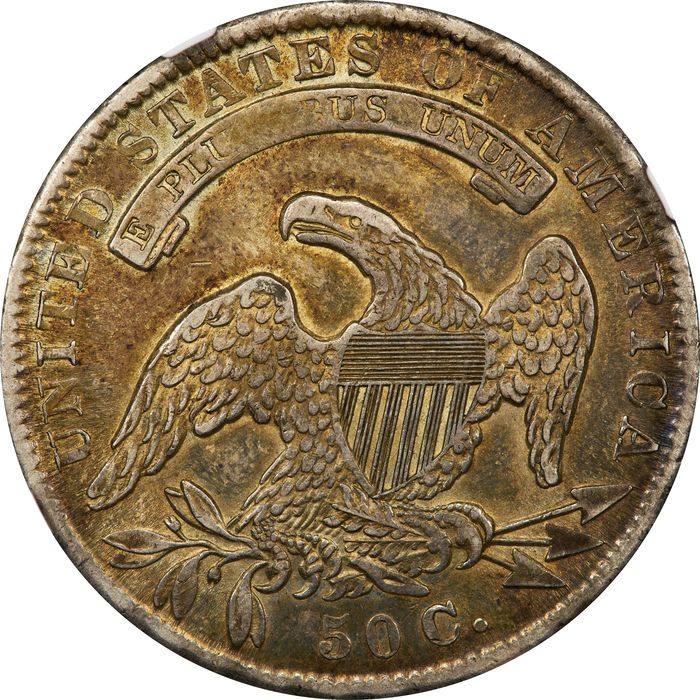 1836 Capped Bust Half Dollar (50c) Lettered Edge Reverse Image