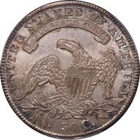 1836 Capped Bust Half Dollar (50c) Lettered Edge Photo 4