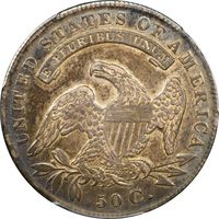 1836 Capped Bust Half Dollar (50c) Lettered Edge Reverse Image