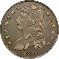 1836 Capped Bust Quarter (25c) Obverse Image